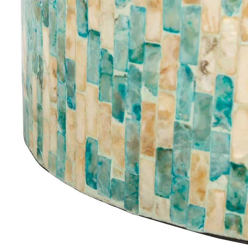 Tessie Mosaic Round Accent Table 14x14x20 inch
