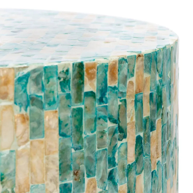 Tessie Mosaic Round Accent Table 14x14x20 inch
