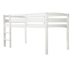 Twin Wood Loft Bed Low Loft Beds with Ladder