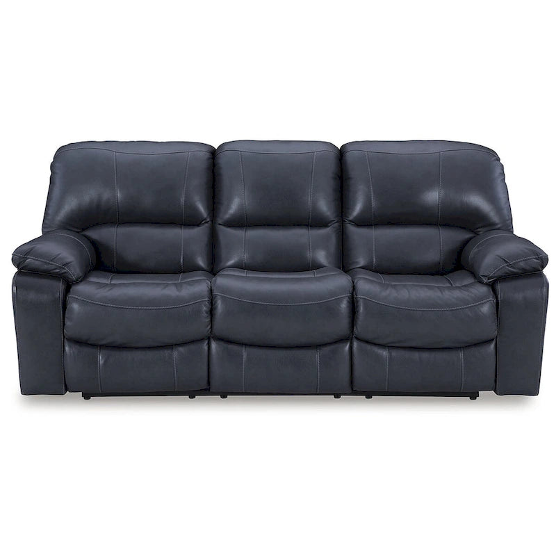 Leesworth Blue Power Reclining Sofa 88W x 41D x 41H