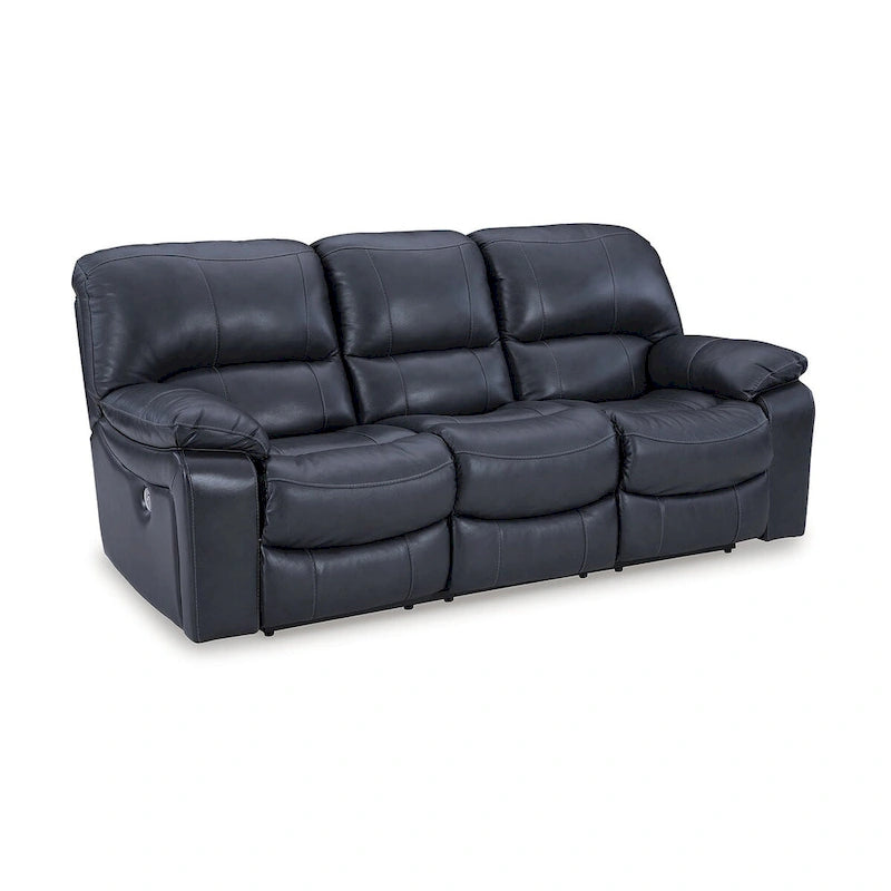 Leesworth Blue Power Reclining Sofa 88W x 41D x 41H