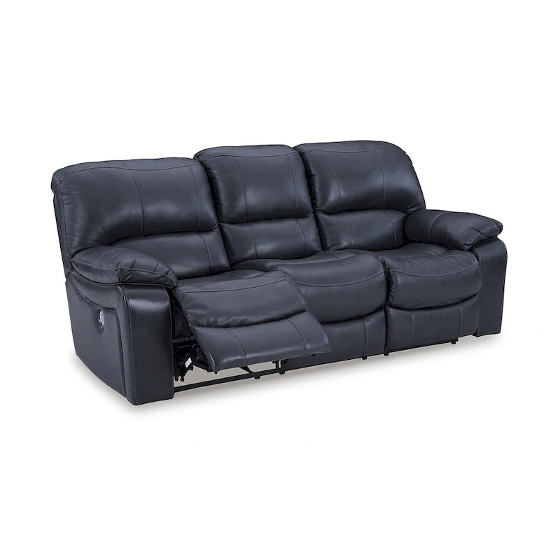 Leesworth Blue Power Reclining Sofa 88W x 41D x 41H