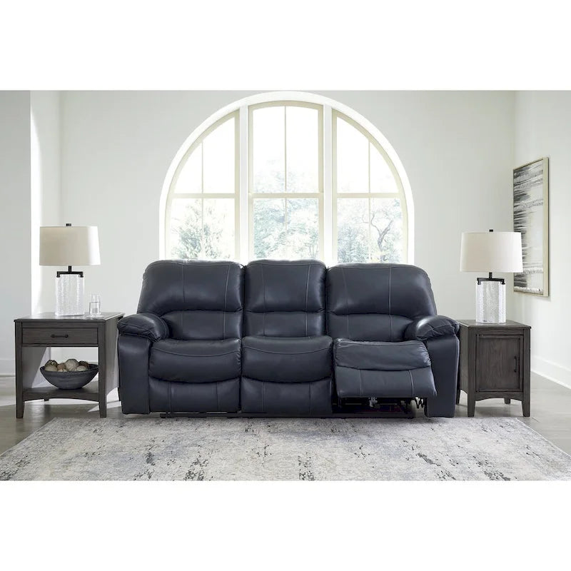 Leesworth Blue Power Reclining Sofa 88W x 41D x 41H